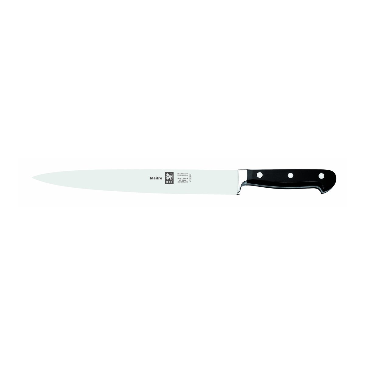 Faca para trinchar flexível Maître 18 cm, cabo preto