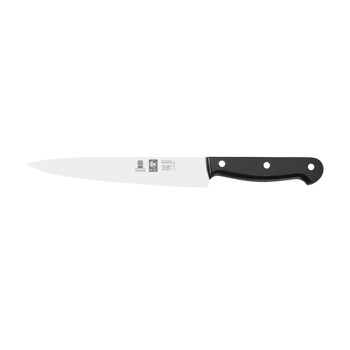 Faca para trinchar Technik 20 cm, cabo preto