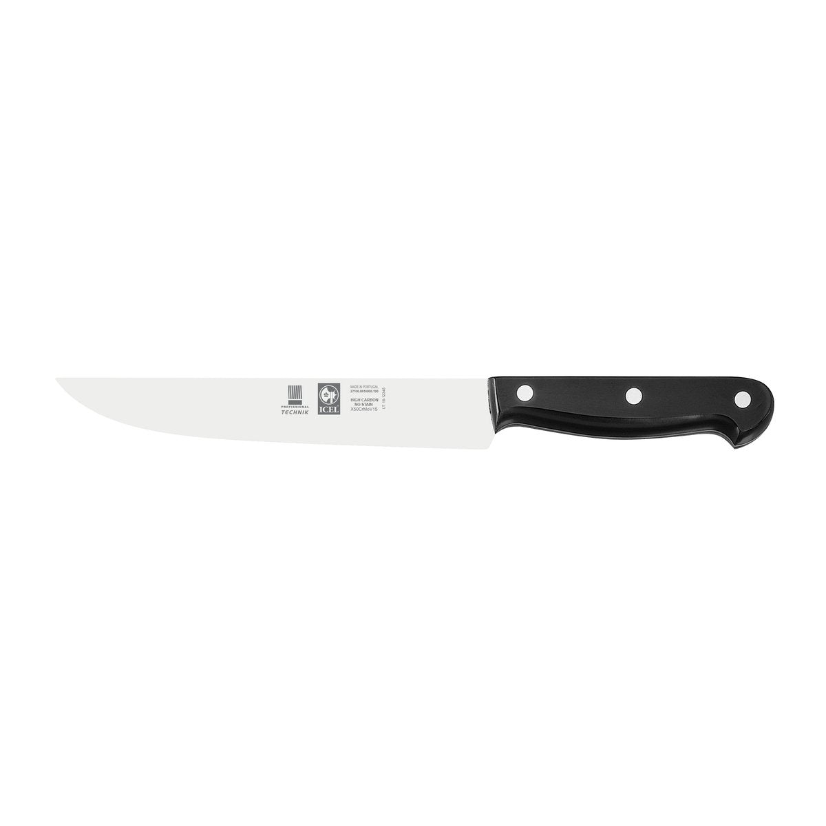 Faca de cozinha Technik 19 cm, cabo preto