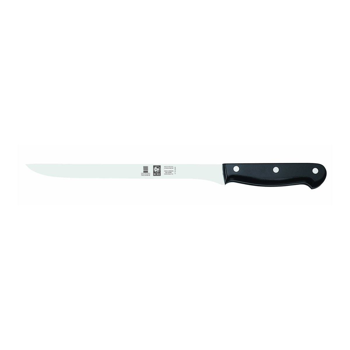 Faca para presunto Technik 24 cm, cabo preto