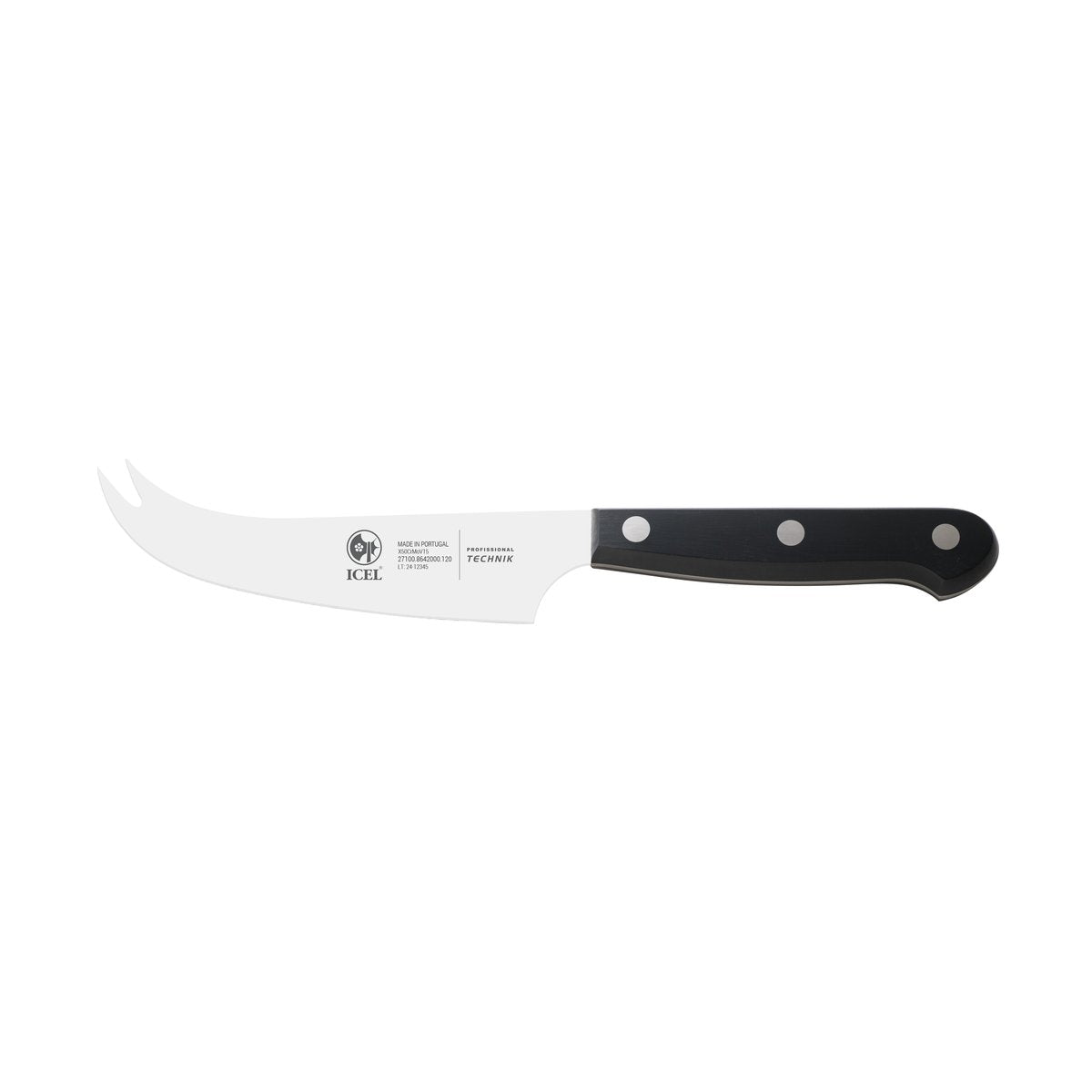Faca para queijo 12 cm, cabo preto – mod. 8642
