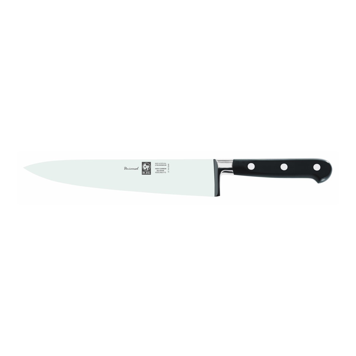 Faca de chefe Universal 20 cm, cabo preto