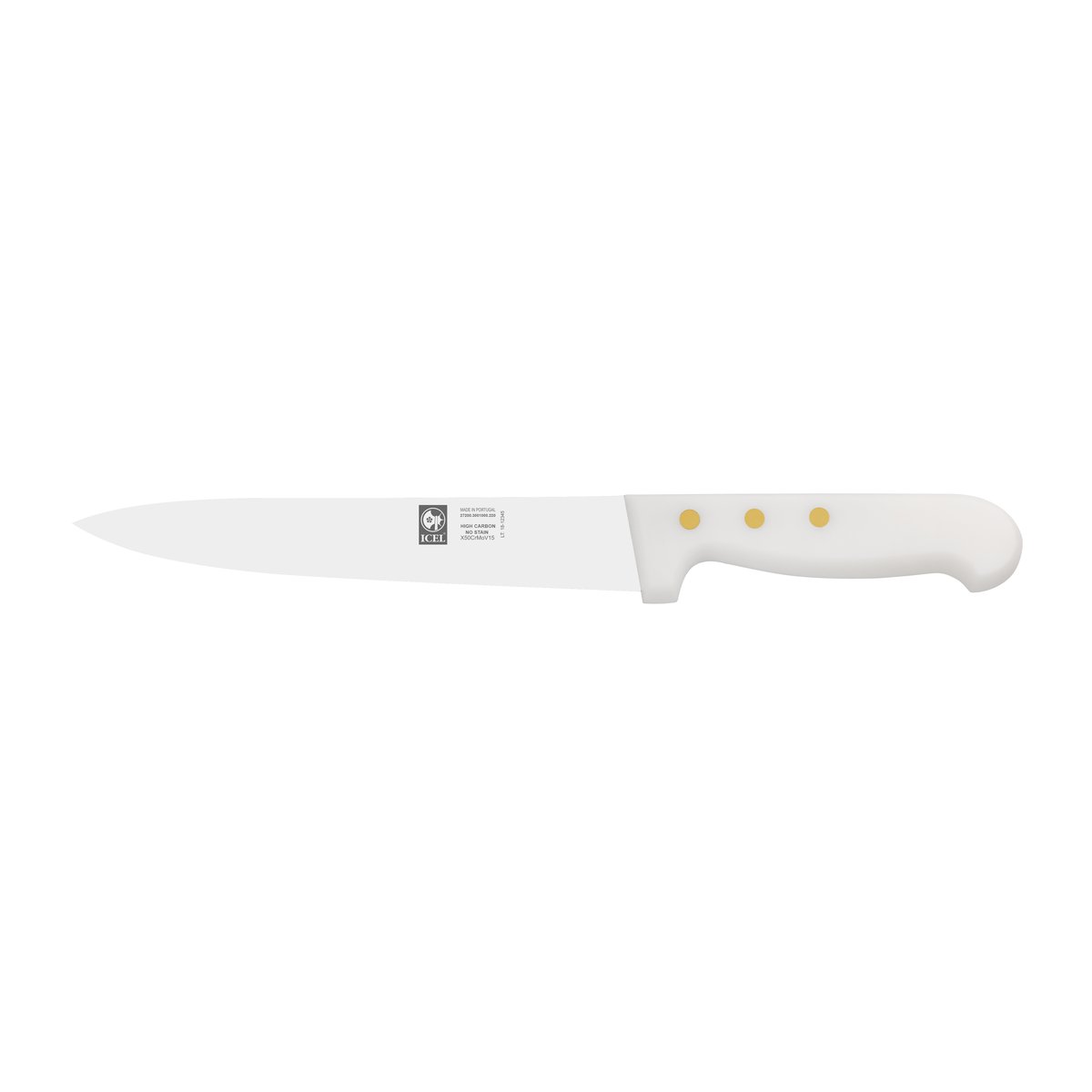 Faca de cozinha Clássica 22 cm, cabo branco