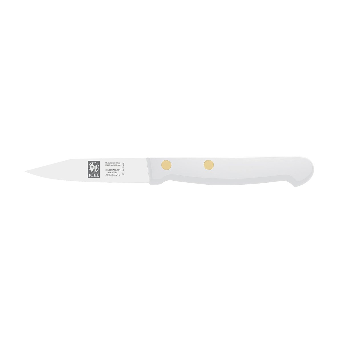 Faca para legumes Clássica 8 cm, cabo branco