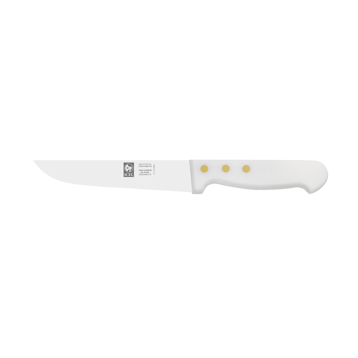 Faca de cozinha Tradição 15 cm, cabo branco