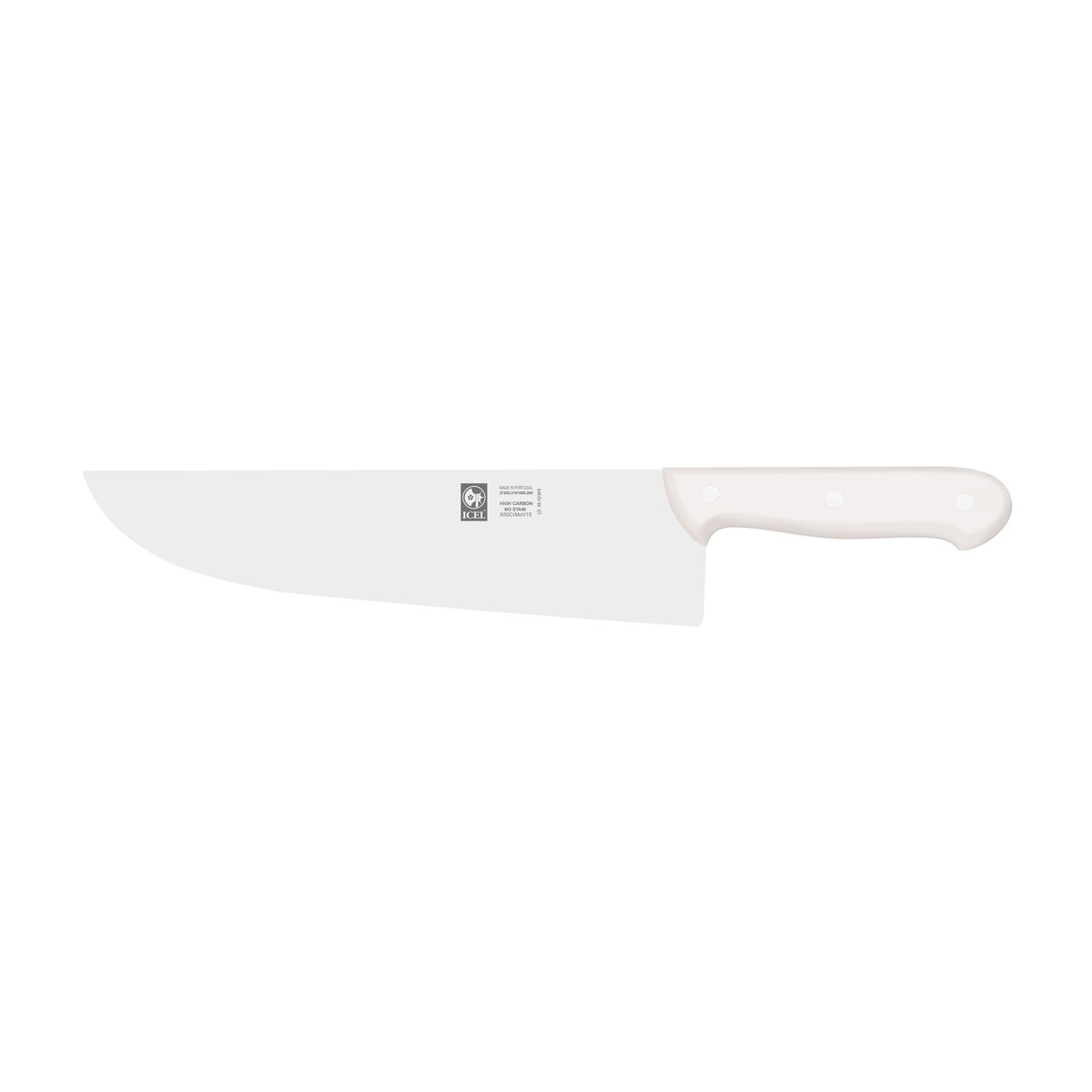 Faca de talho lâmina grossa Tradição 29 cm, cabo branco