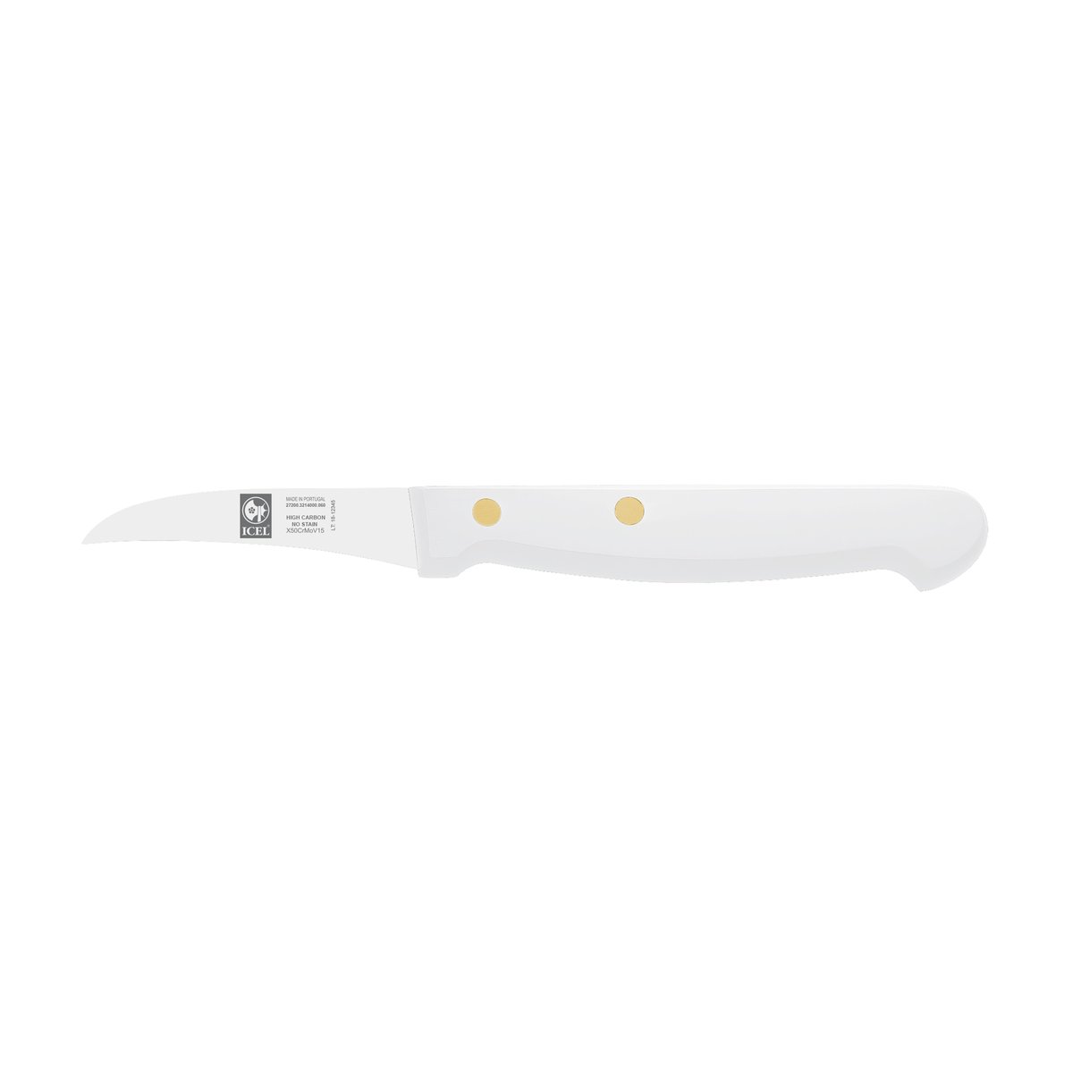 Faca para tornear Clássica 6 cm, cabo branco