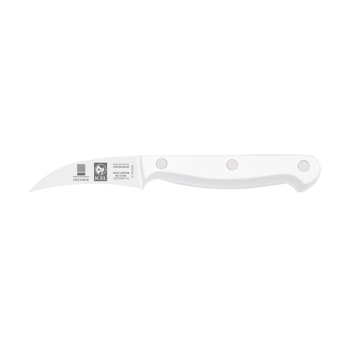 Faca para tornear Technik 6 cm, cabo branco
