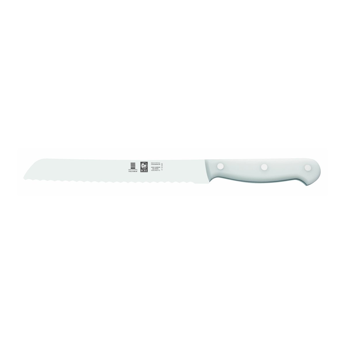 Faca para pão Technik 20 cm, cabo branco