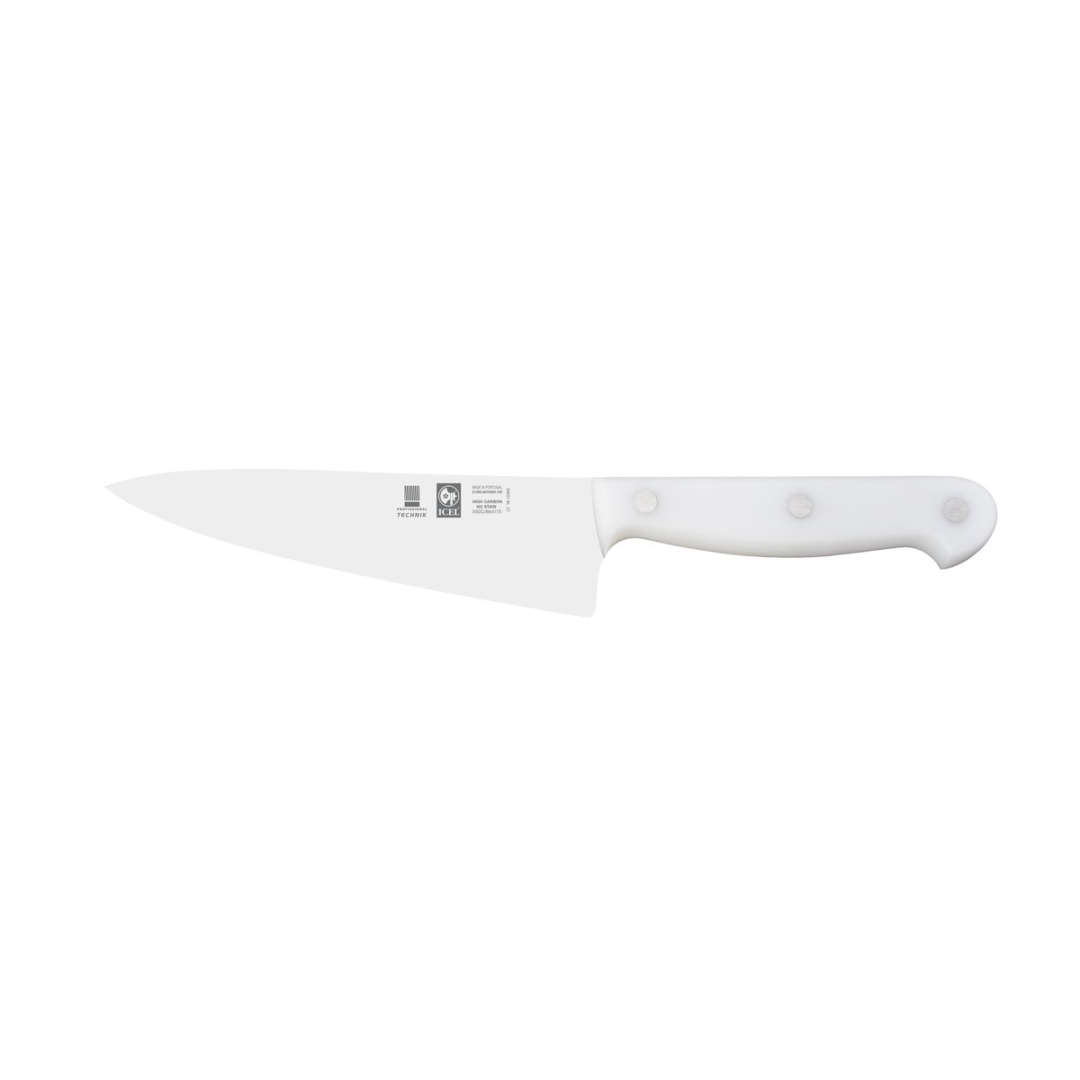 Faca de chefe Technik 15 cm, cabo branco