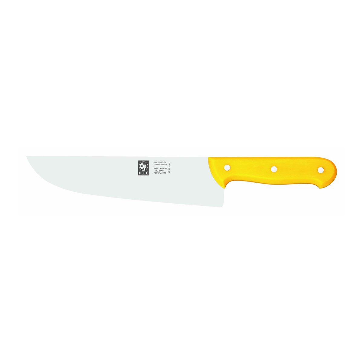 Faca de talho Tradição 27 cm, cabo amarelo