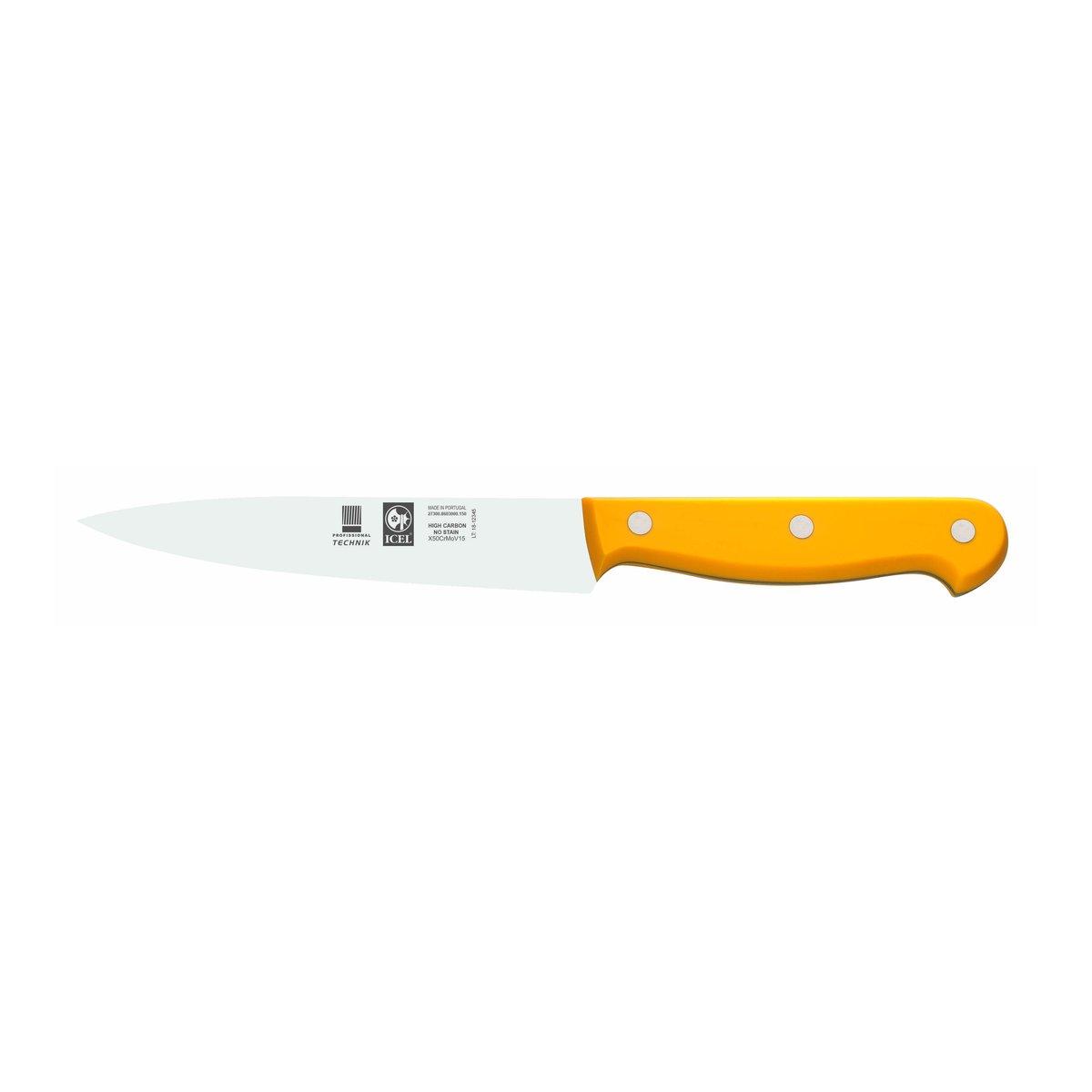 Faca de cozinha Technik 15 cm, cabo amarelo