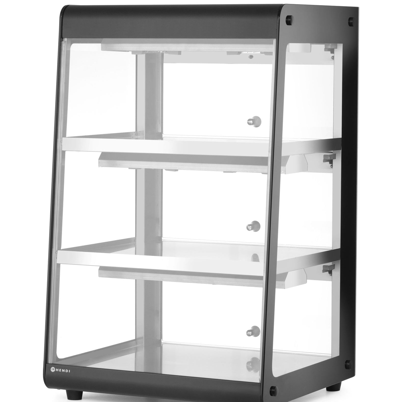 Vitrine de bancada aquecida 3 prateleiras 230V 500W