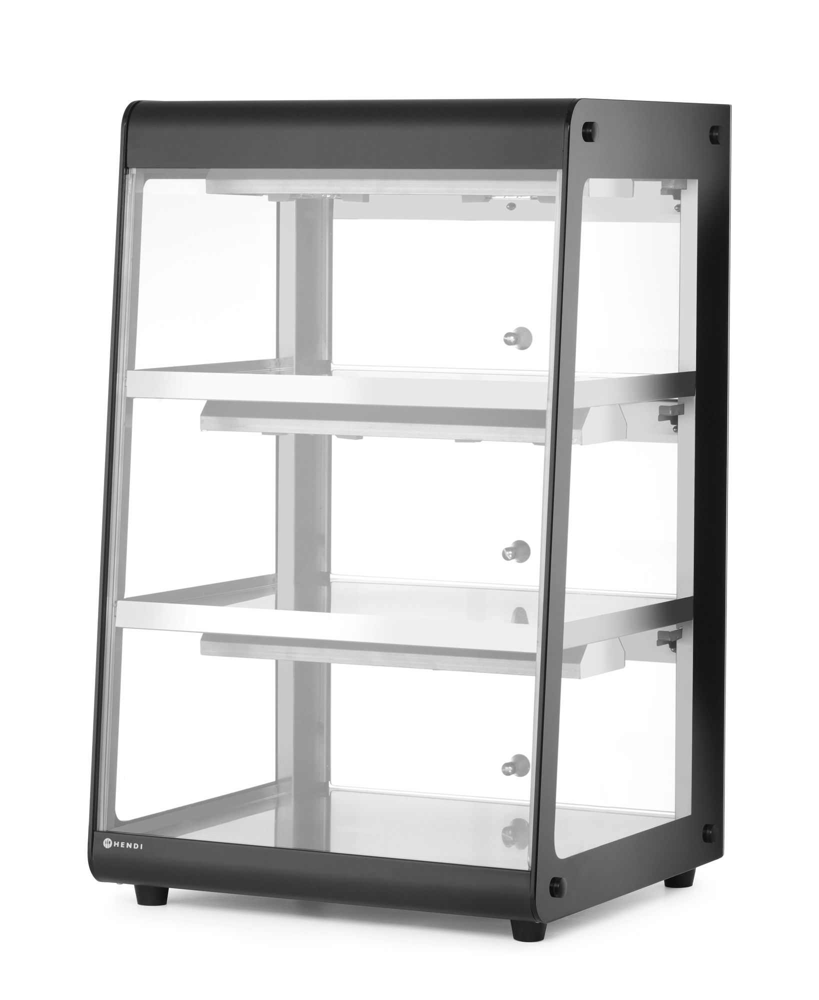Vitrine de bancada aquecida 3 prateleiras 230V 500W