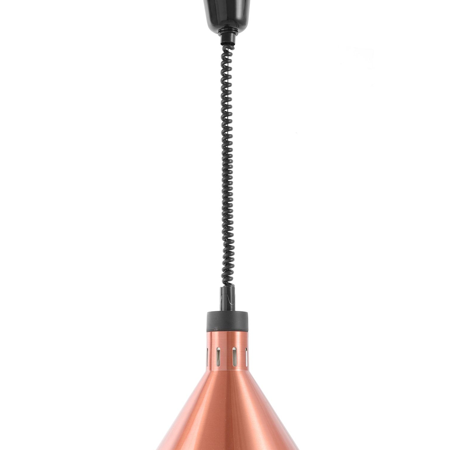 Lâmpada de calor regulável cónica cor de cobre 230V 250W