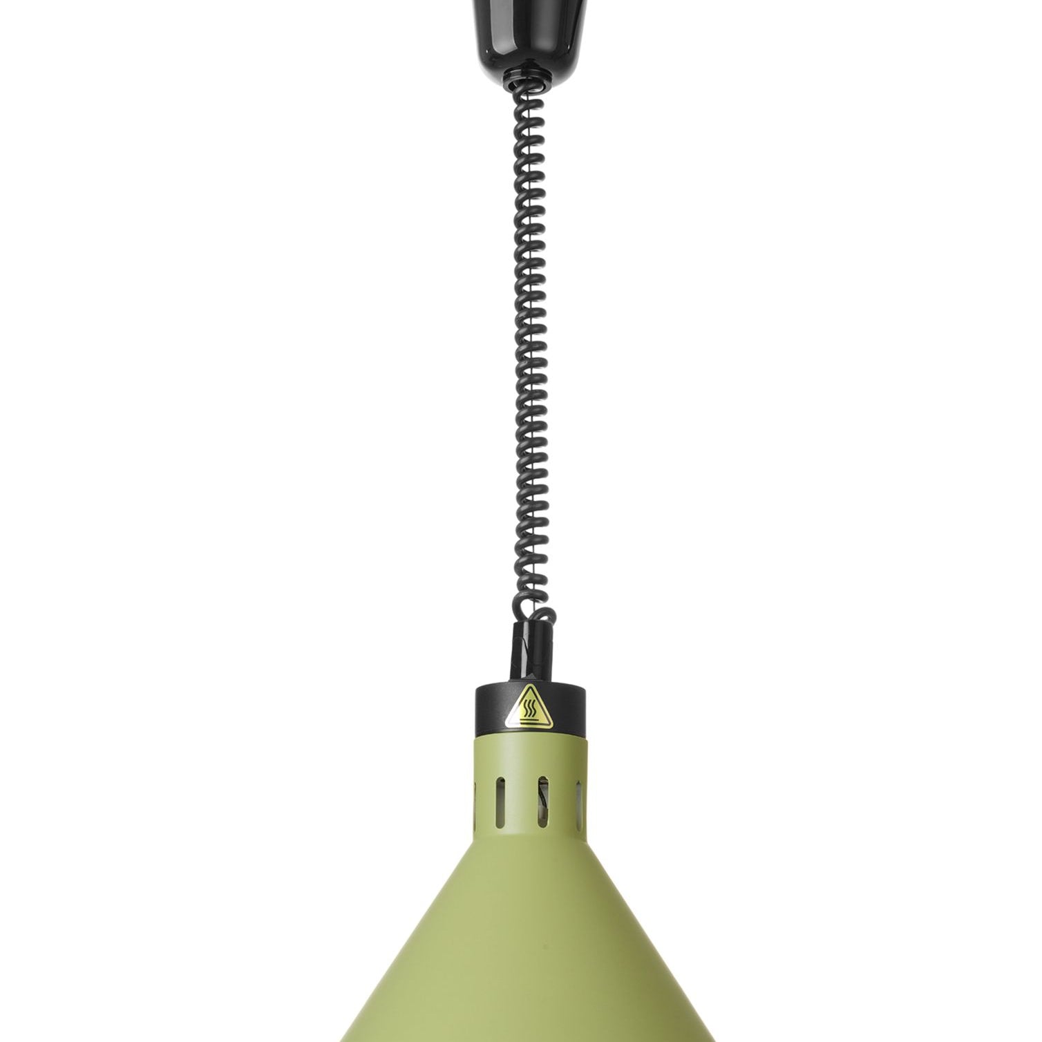 Lâmpada de calor de subida e descida cónica verde 230V 250W