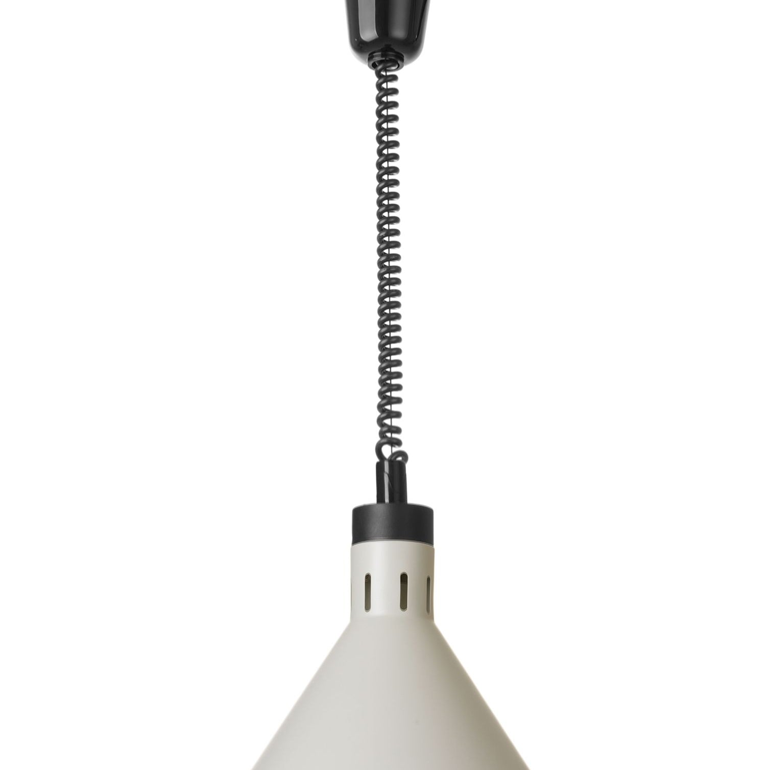 Lâmpada de calor de subida e descida cónica branca 230V 250W