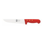 Faca de talho 18 cm, cabo POM vermelho