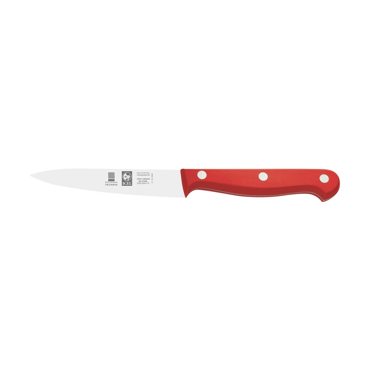 Faca para legumes Technik 10 cm, cabo vermelho
