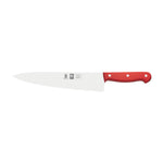 Faca de chefe serrilha Technik 25 cm, cabo vermelho
