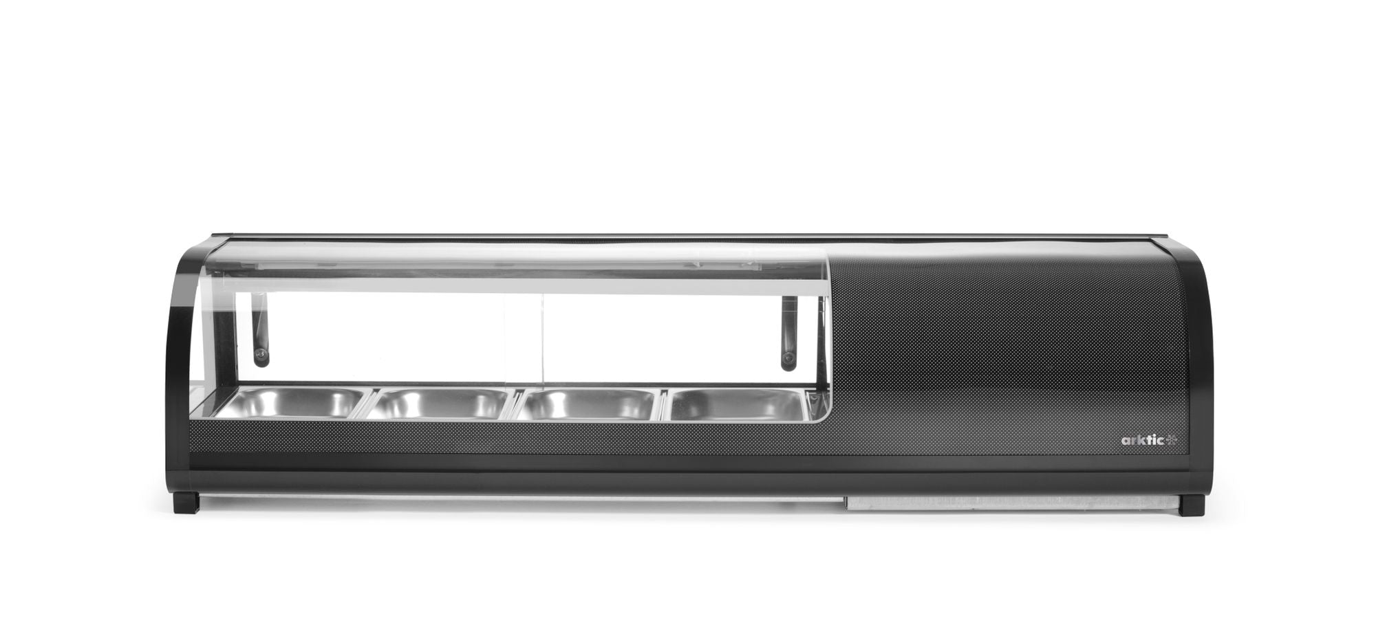 Expositor de sushi refrigerado preto 42 l 230V 190W