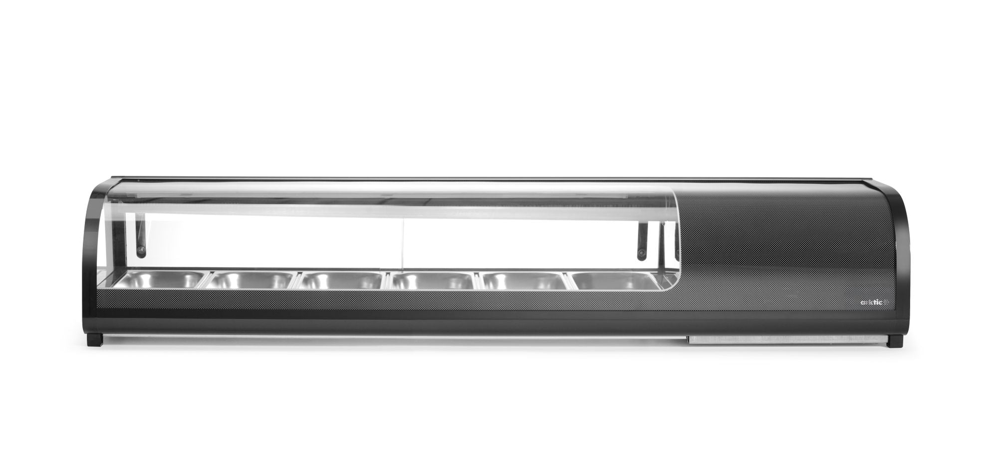 Vitrine de sushi preta 62 l 230V 190W