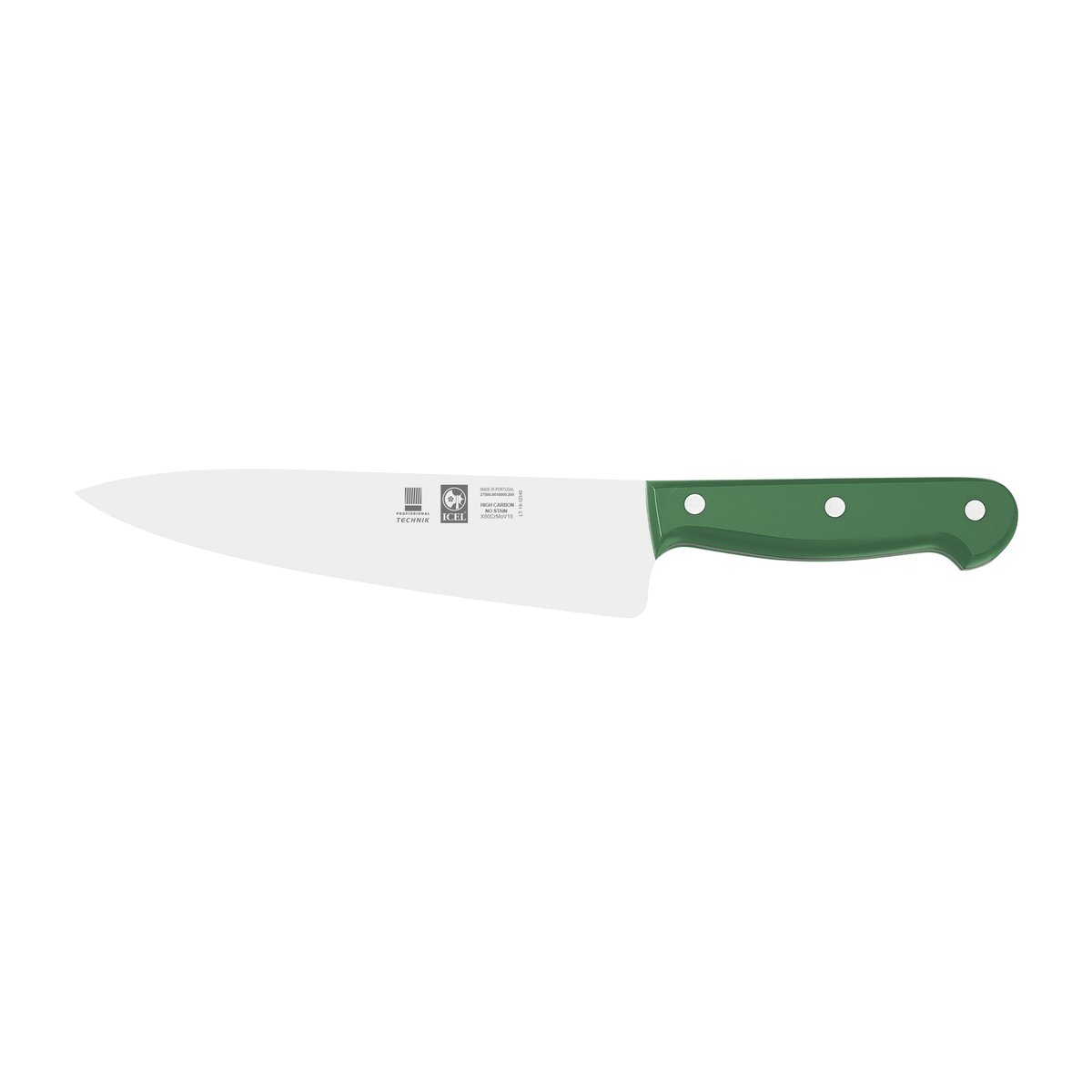Faca de chefe Technik 20 cm, cabo verde