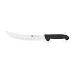 Faca de talho alvéolos Safe 25 cm, cabo preto – mod. 3554