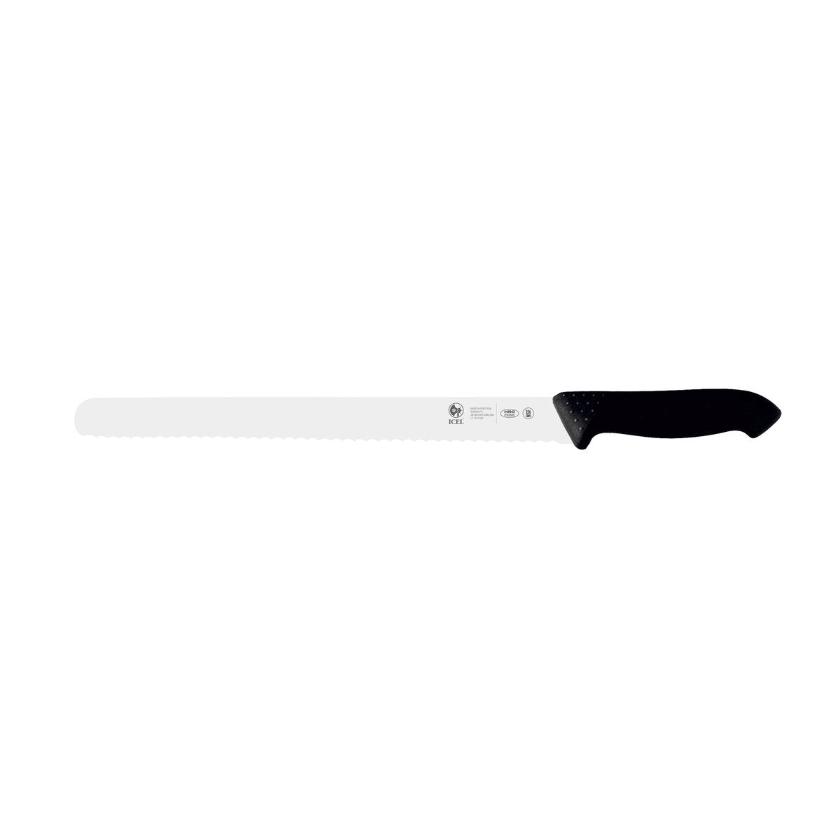 Faca para carnes frias serrilha Horeca Prime 36 cm, cabo preto