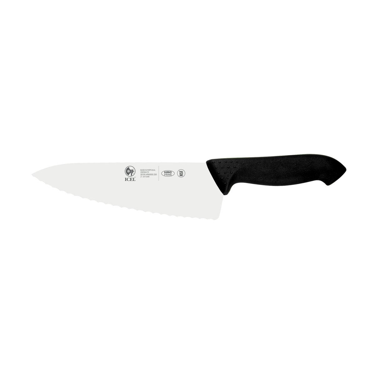 Faca de chefe serrilha Horeca Prime 20 cm, cabo preto