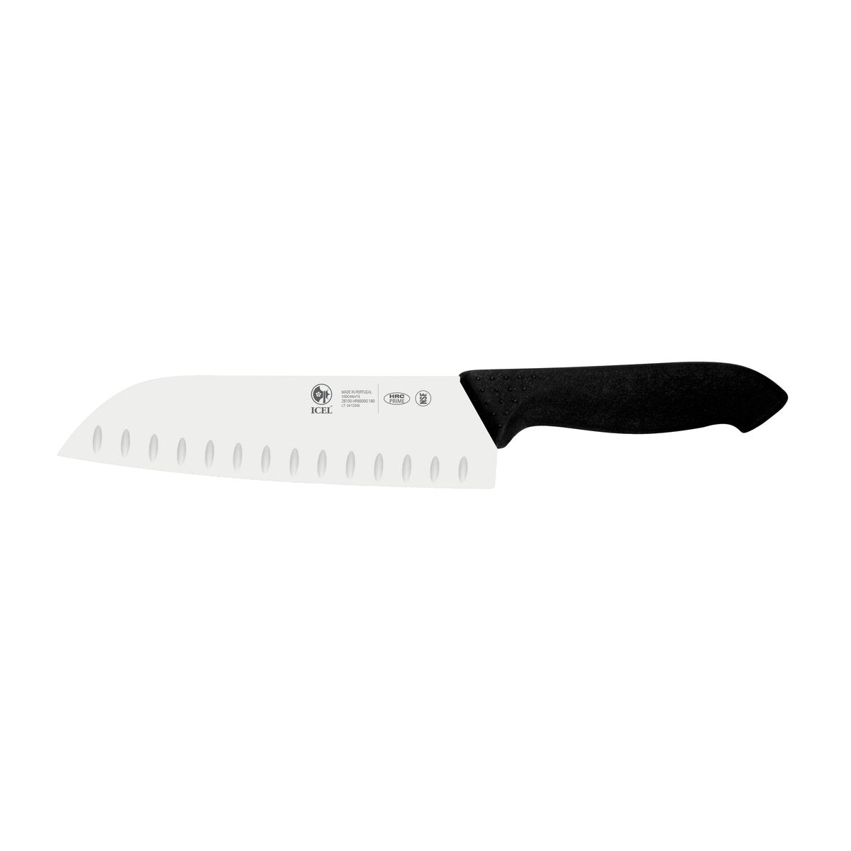 Faca Santoku alvéolos Horeca Prime 18 cm, cabo preto