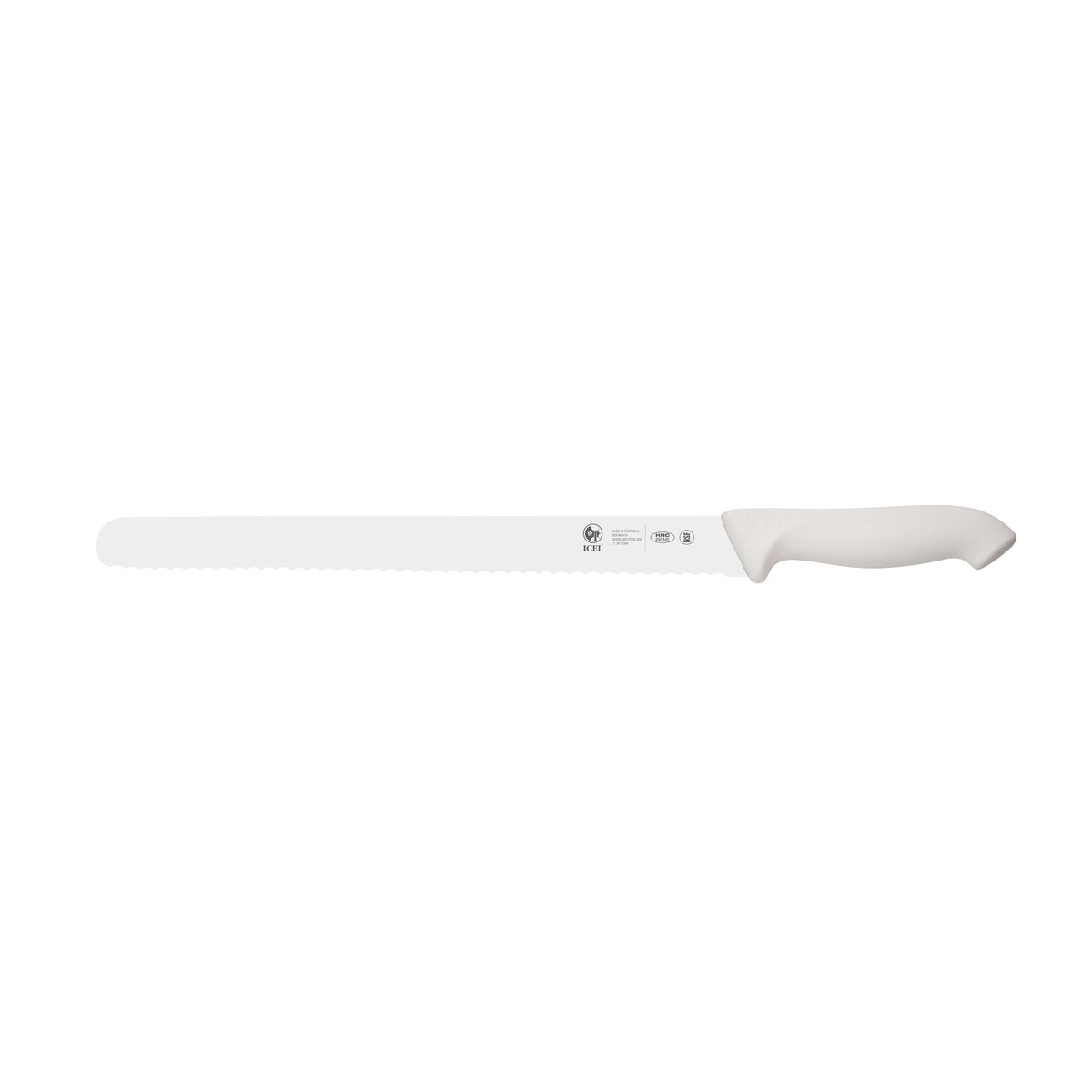 Faca para carnes frias serrilha Horeca Prime 36 cm, cabo branco