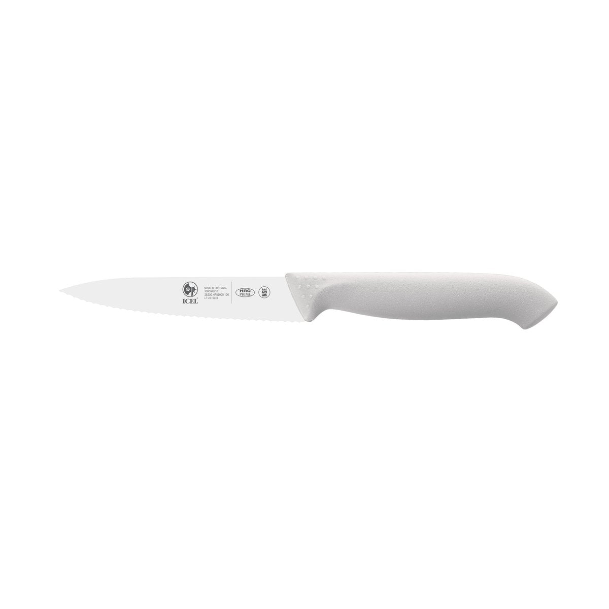 Faca para legumes serrilha Horeca Prime 10 cm, cabo branco