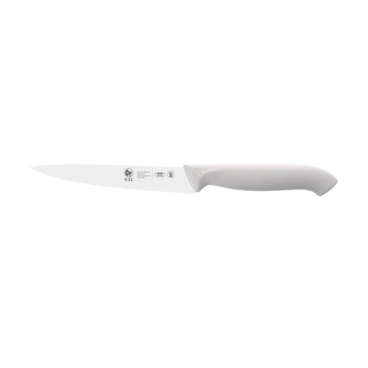 Faca para legumes serrilha Horeca Prime 12 cm, cabo branco