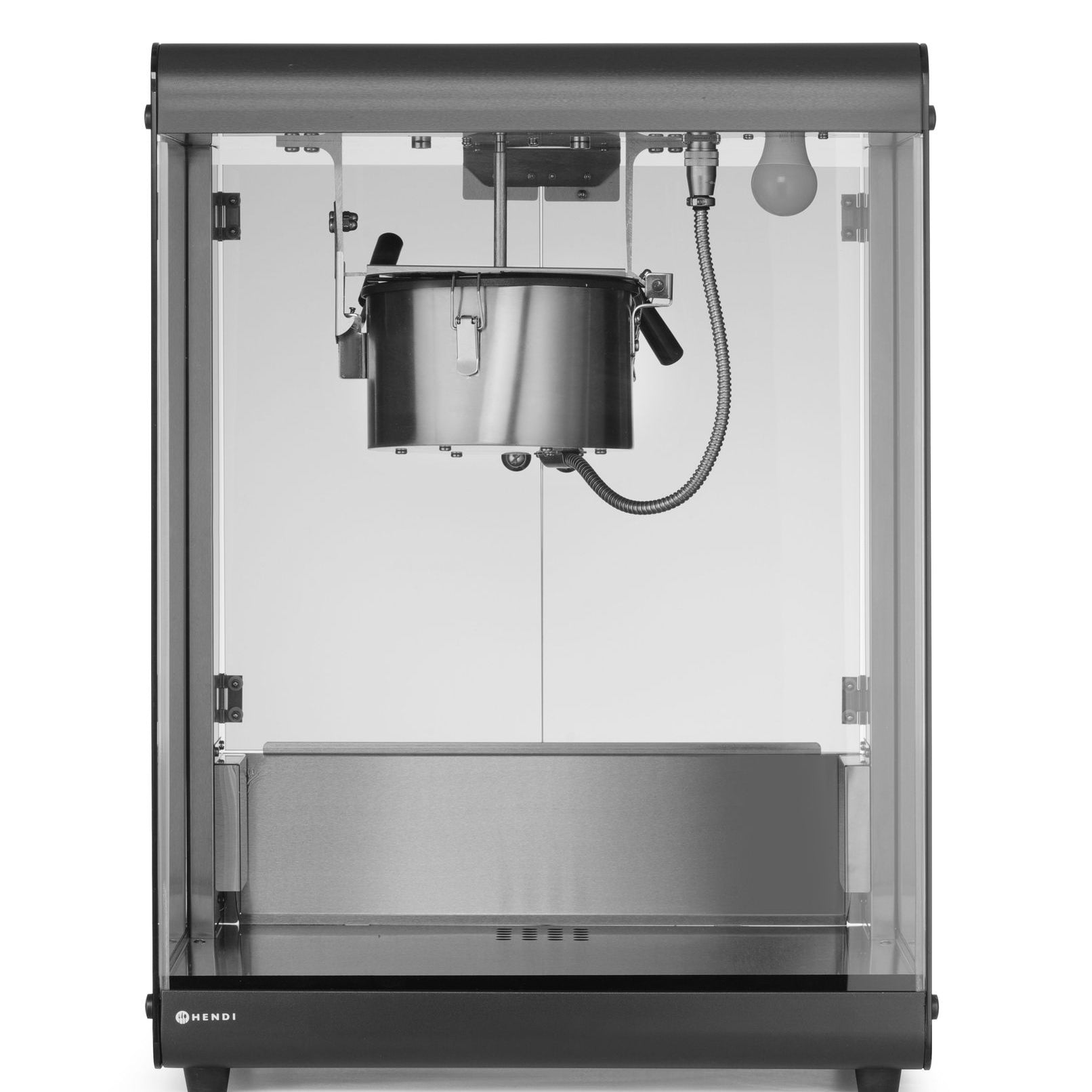 Máquina de pipocas preta 80 l