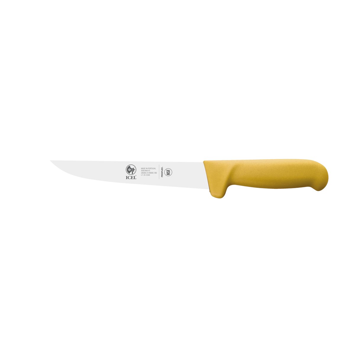 Faca para desossar Safe 18 cm, cabo amarelo – mod. 3139