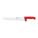 Faca de talho alvéolos Safe 26 cm, cabo vermelho
