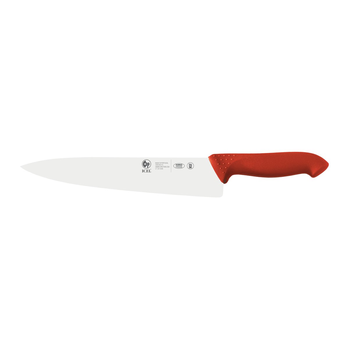 Faca de chefe lâmina estreita Horeca Prime 25 cm, cabo vermelho