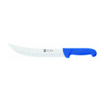 Faca de talho alvéolos Safe 25 cm, cabo azul – mod. 3554