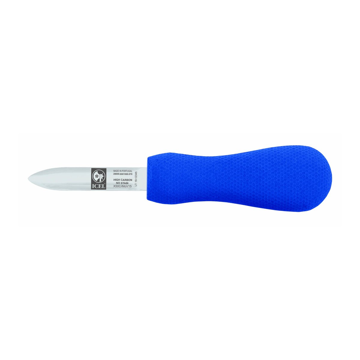 Faca para ostra 7 cm, cabo azul – mod. 9001