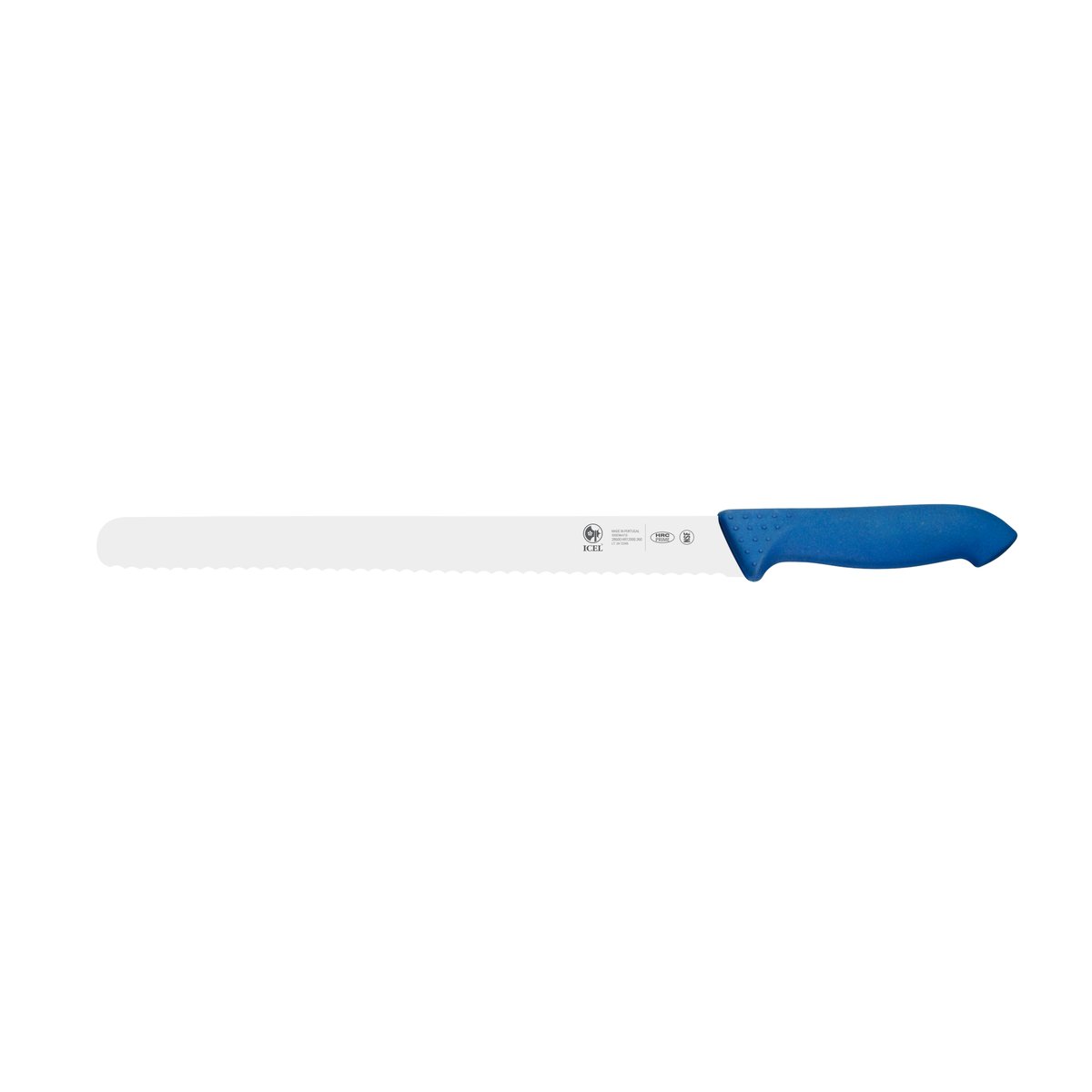 Faca para carnes frias serrilha Horeca Prime 36 cm, cabo azul