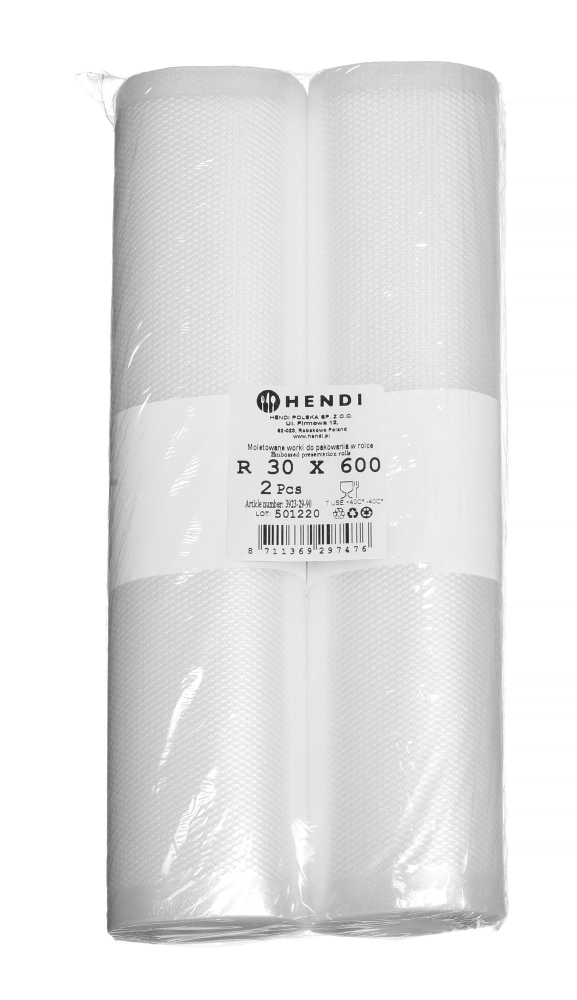 Rolo de sacos de vácuo gofrados (seal) 300x6000 mm – 2 unidades