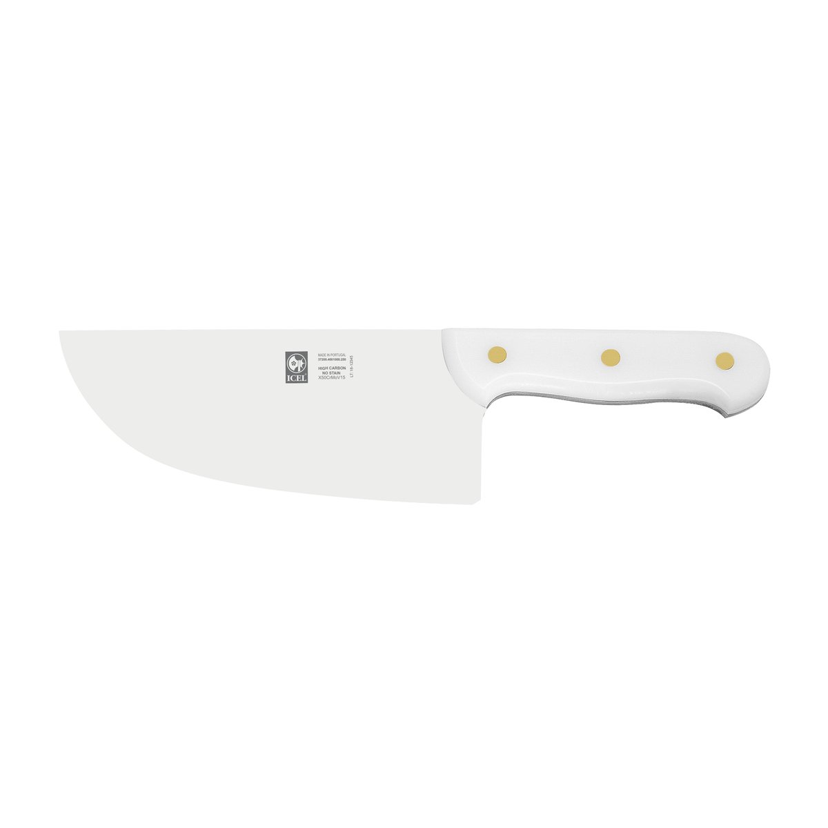 Cutelo 25 cm, 1000 g, cabo branco
