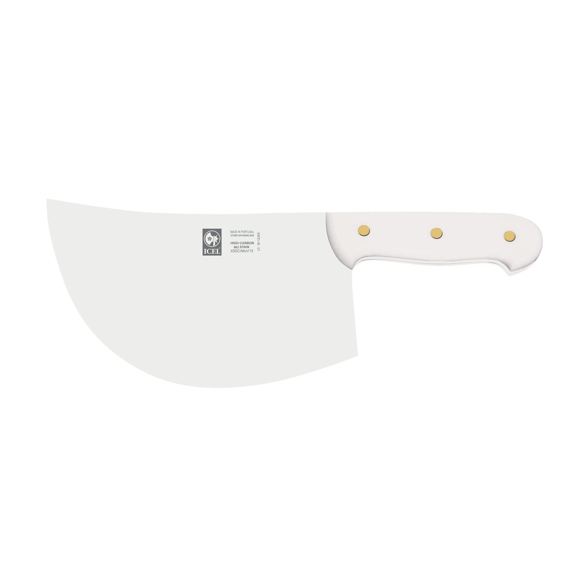 Cutelo 25 cm, 1470 g, cabo branco