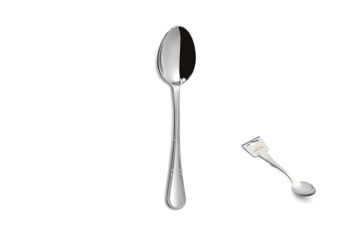 Colher de mesa Olympia Lacasa 18% – 3 unidades em cartela