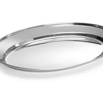 Travessa oval inox 300x220 mm