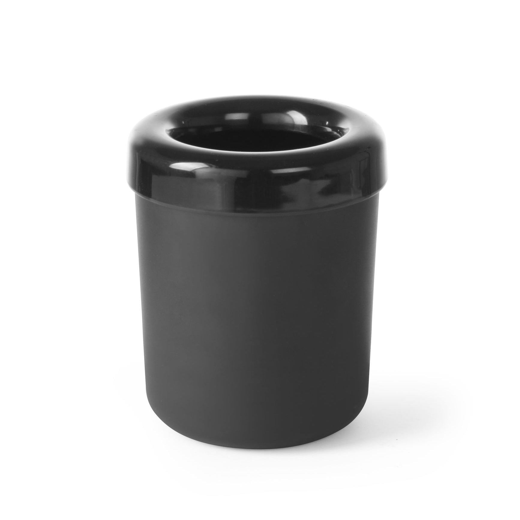 Caixote do lixo de mesa preto melamina
