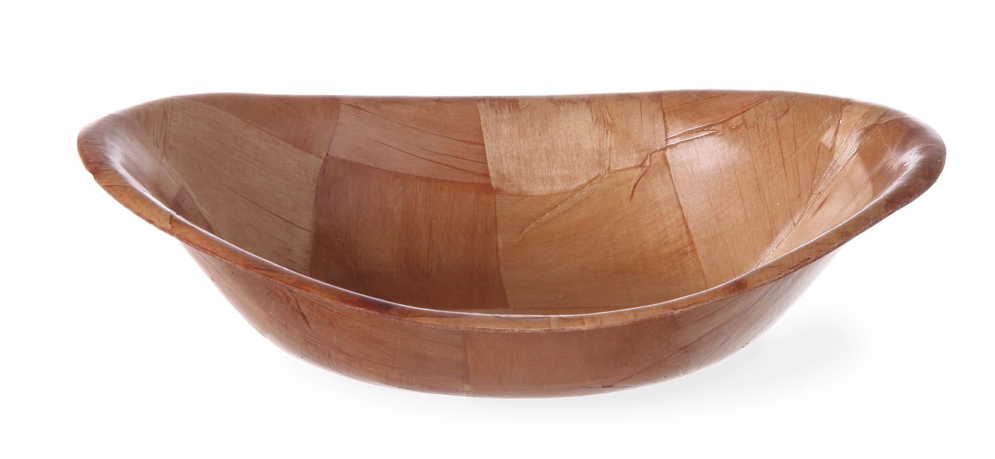 Cesto de pão pita oval madeira envernizada 255x190 mm