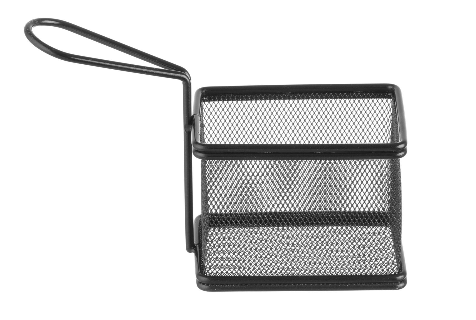 Cesto de fritura preto inox 100x80x75 mm