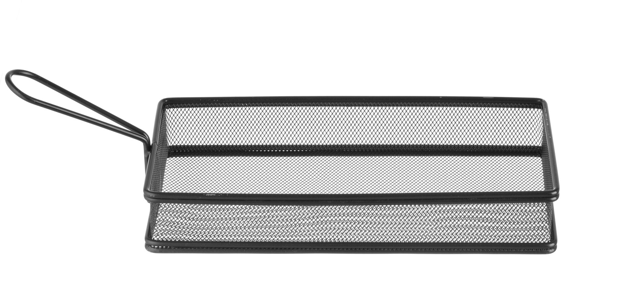 Cesto de fritura preto inox 255x135x45 mm